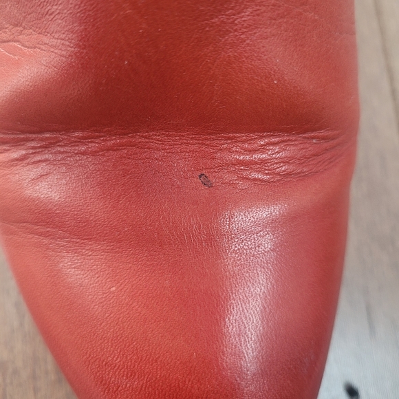 Minelli studded red ankle boots 37 - Picture 9 of 13